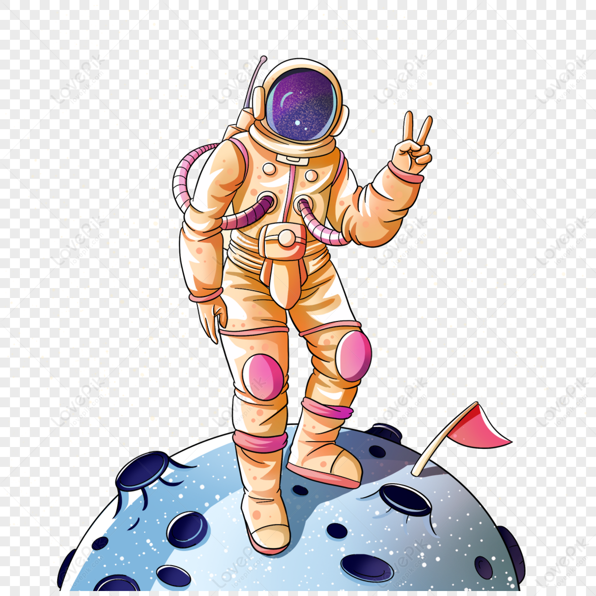 Space Tour Astronaut,deep,flat,spaceship png transparent background