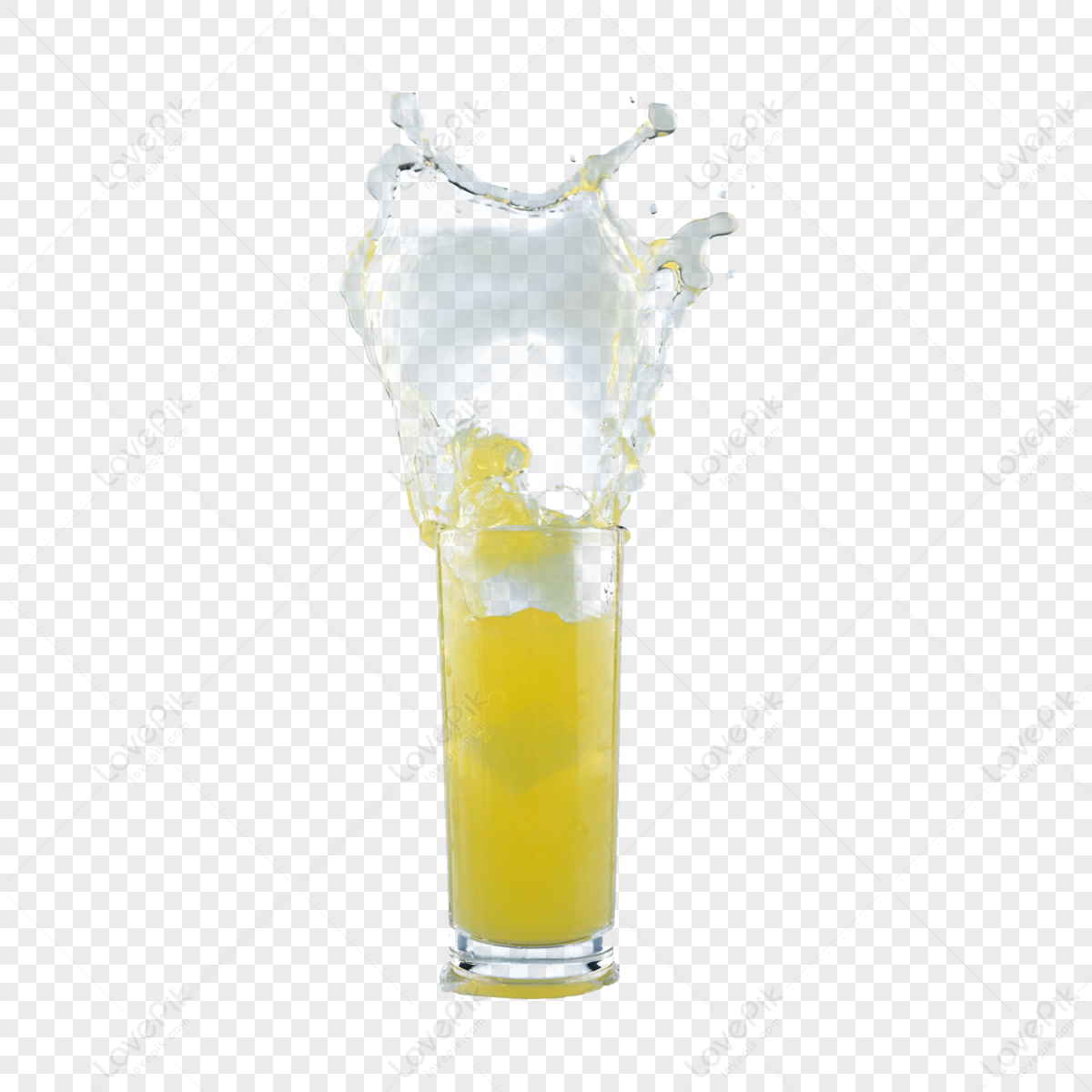 Summer Drink Splash Orange Juice Water Flow,fruit Juices,slices PNG ...