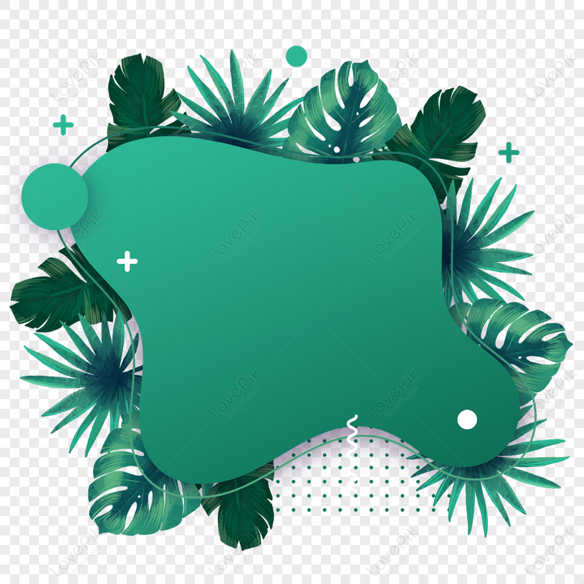 Summer tropical leaves green abstract fluid border,hawaii,holiday png hd transparent image