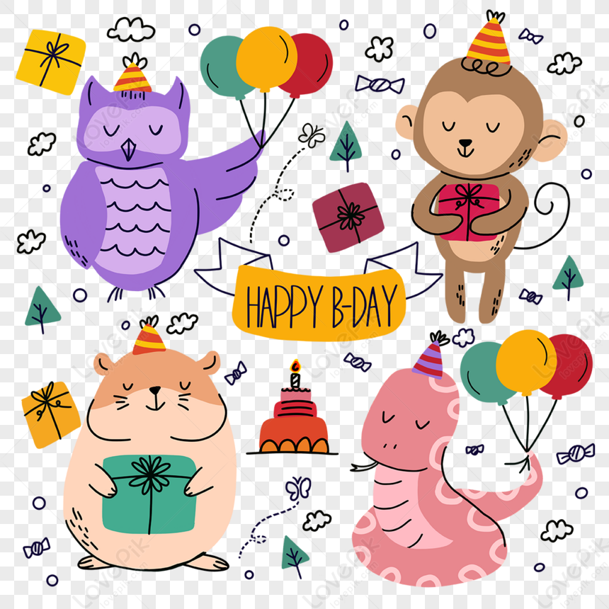 Buon Compleanno Cane,clipart EPS Immagine Gratis, Grafica download su  Lovepik