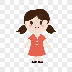 Cartoon Little Girl PNG Images With Transparent Background | Free ...