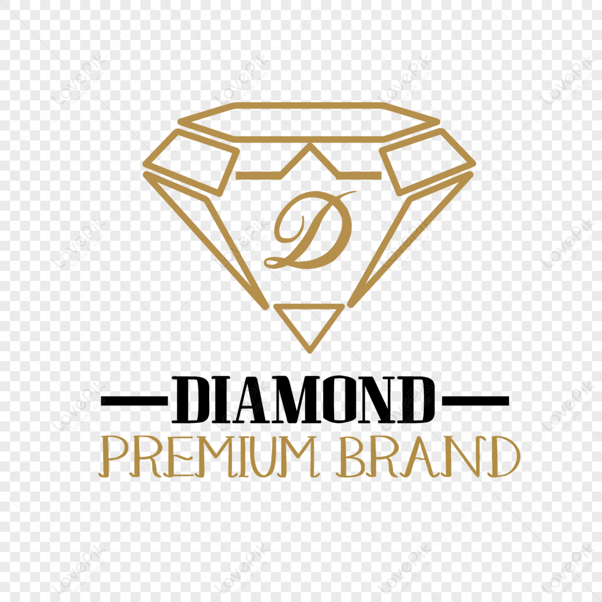 Free Gold Diamond Logo / Insignia Vector #1 - TitanUI