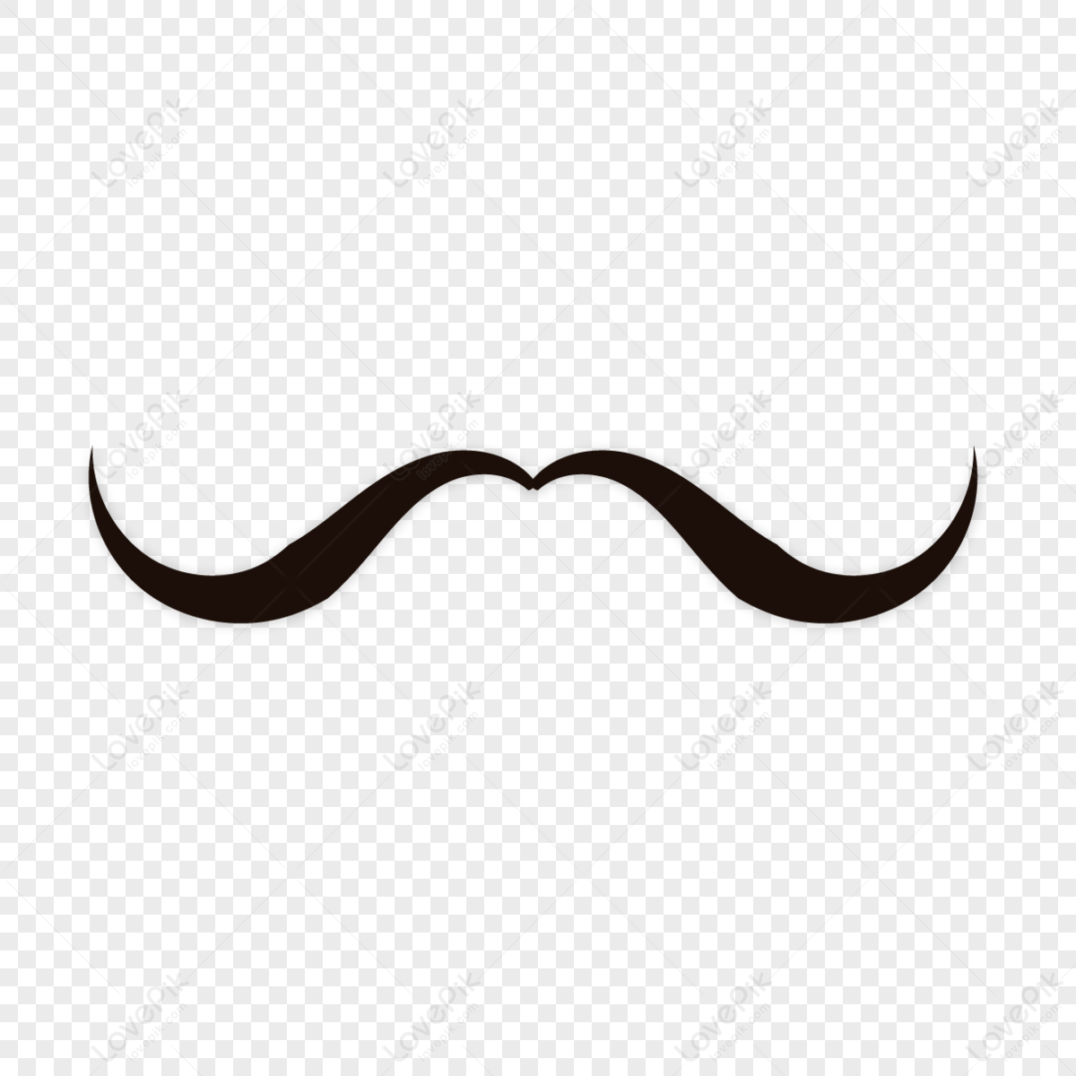 Hand Painted Mustache PNG Images With Transparent Background | Free ...