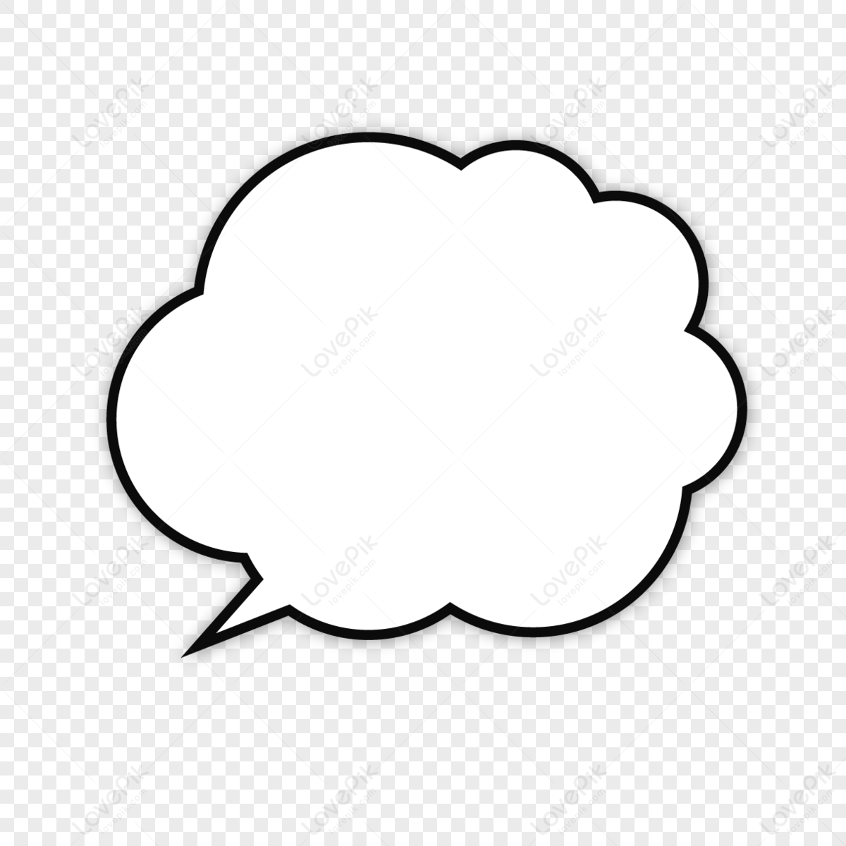 Cloud Shaped Dialog Box Images, Hd Pictures For Free Vectors Download 