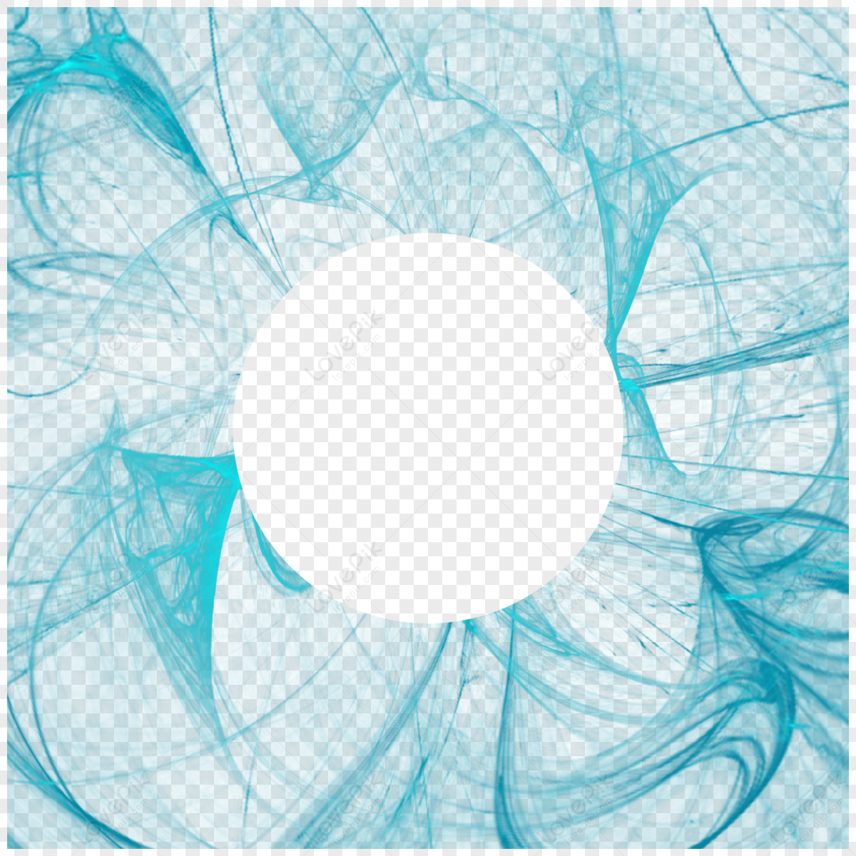 Blue 3d Render Abstract Light Effect,blue Effects,bloom Free PNG And ...