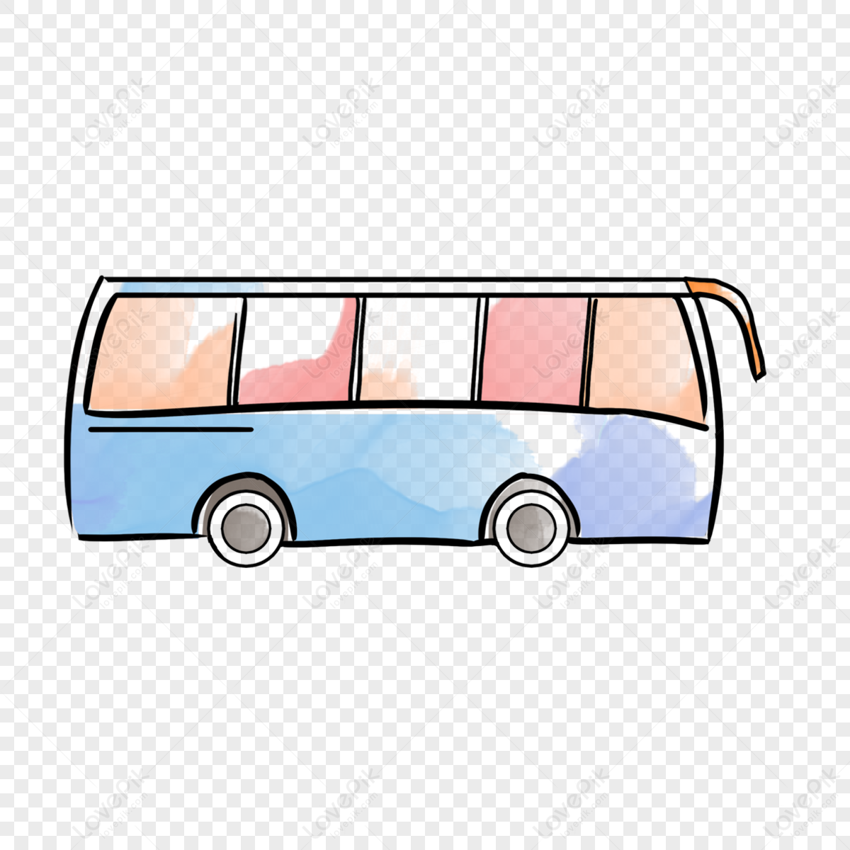 Bus, Transport, Cartoon, Drawing, Doubledecker Bus, Public Transport,  Vehicle, Tour Bus Service transparent background PNG clipart | HiClipart