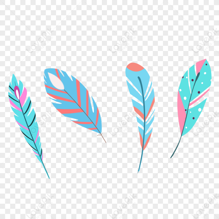 Set Multi-colored Feathers Imitation Colored Pencil Stock Illustration  1633127668 | Shutterstock