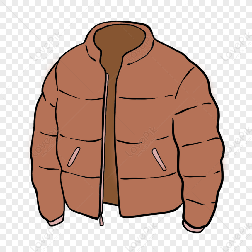 Brown Leather Jacket Travel Clip Art,hand Drawn Items,decoration PNG ...