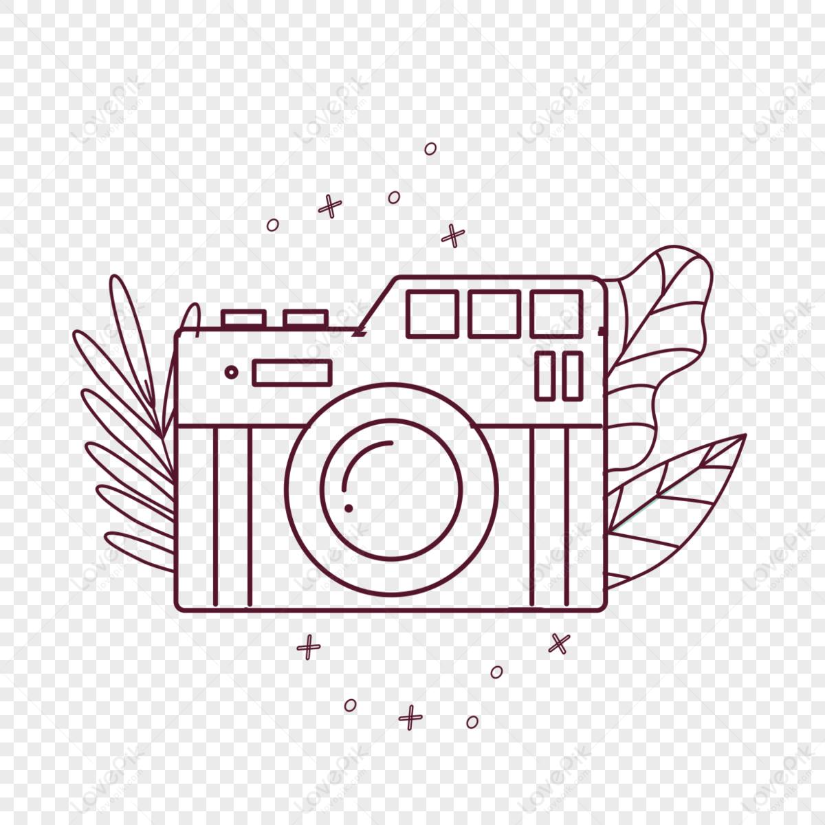 Cartoon Cute Camera Icon Photography Camera Lens Cute,sticker,camera ...