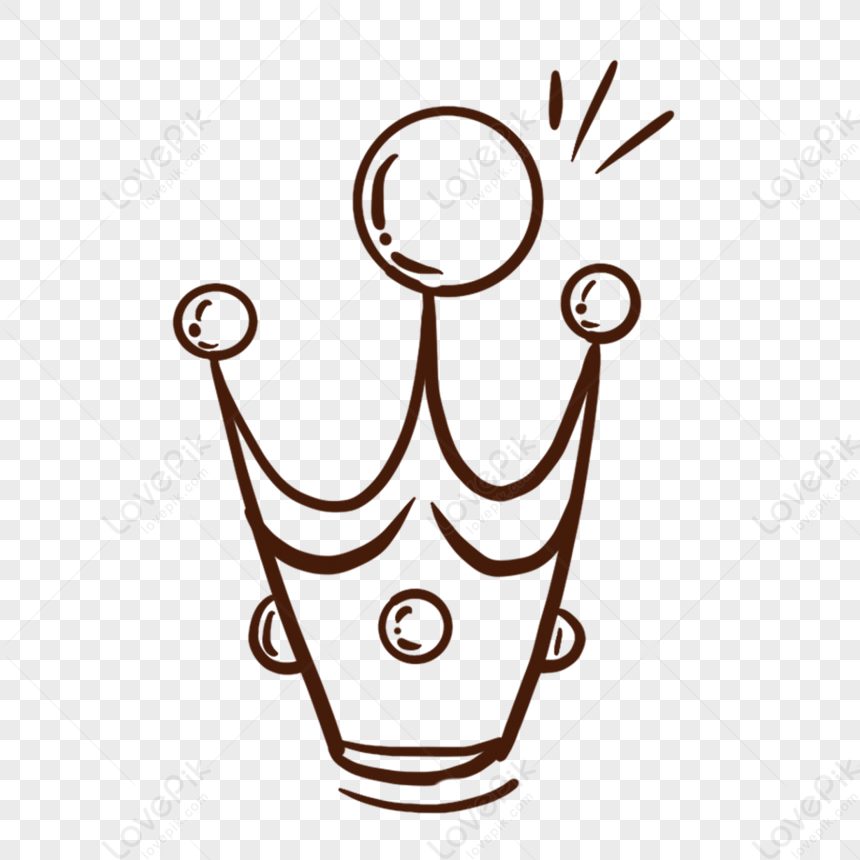 Cute Cartoon Convention Crown Clip Art,hand Draw,hand Drawing PNG Hd ...