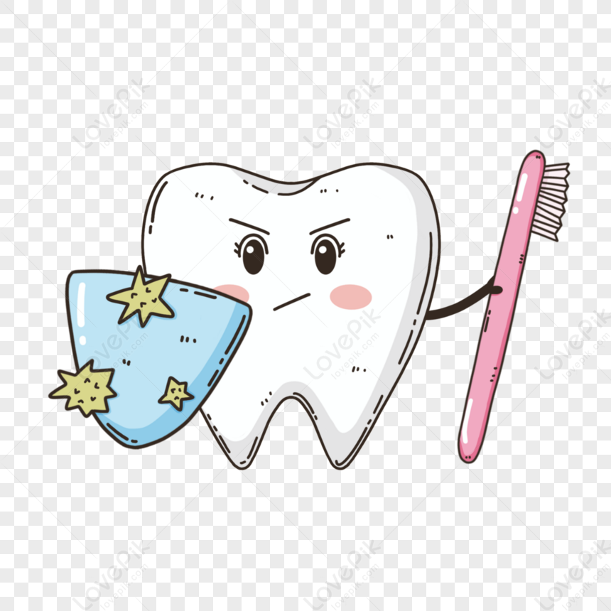 Cute Protection Tooth Emoticon,pink,cute Icons,nurse PNG Picture And ...