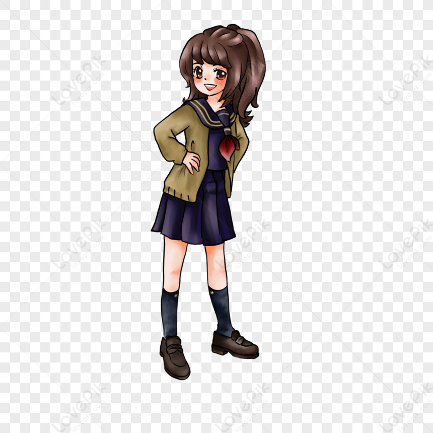 Cute School Anime Chibi Character, Anime, Chibi, School PNG Transparent  Clipart Image and PSD File for Free Download