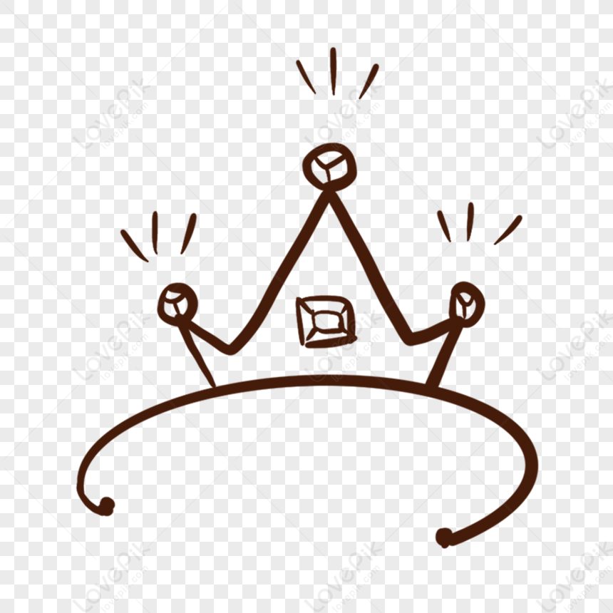 Hand-drawn Line Diamond Line Draft Crown,cartoon,drafts PNG Hd ...