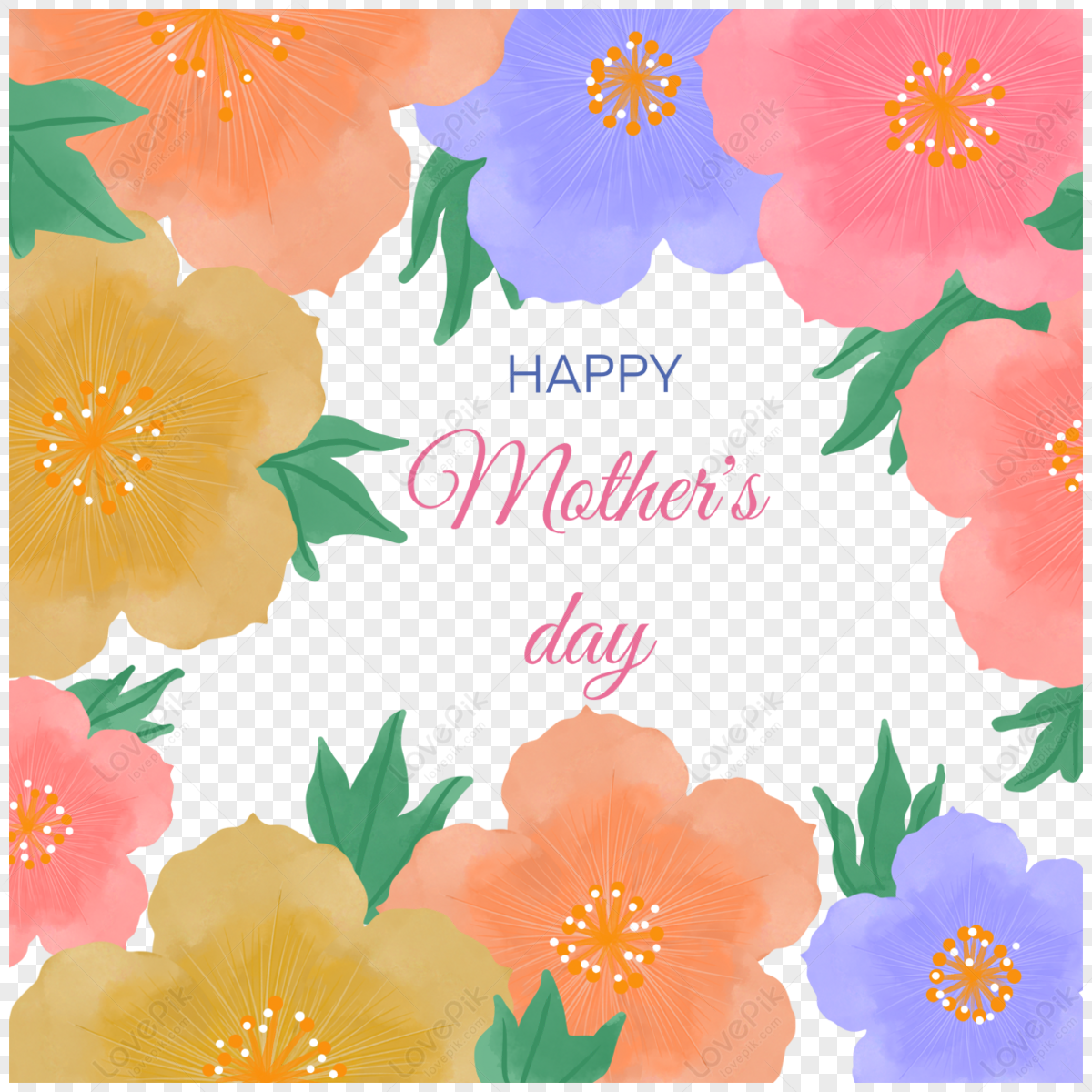 Beautiful Girl Petals Border, Mother's Day, Border, Envelope PNG