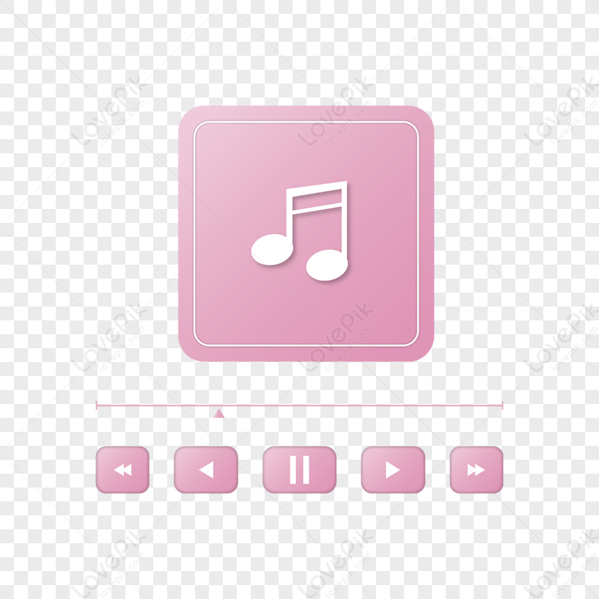 Pink Song Music Player Note,players,gradient,musical Notes PNG Image ...