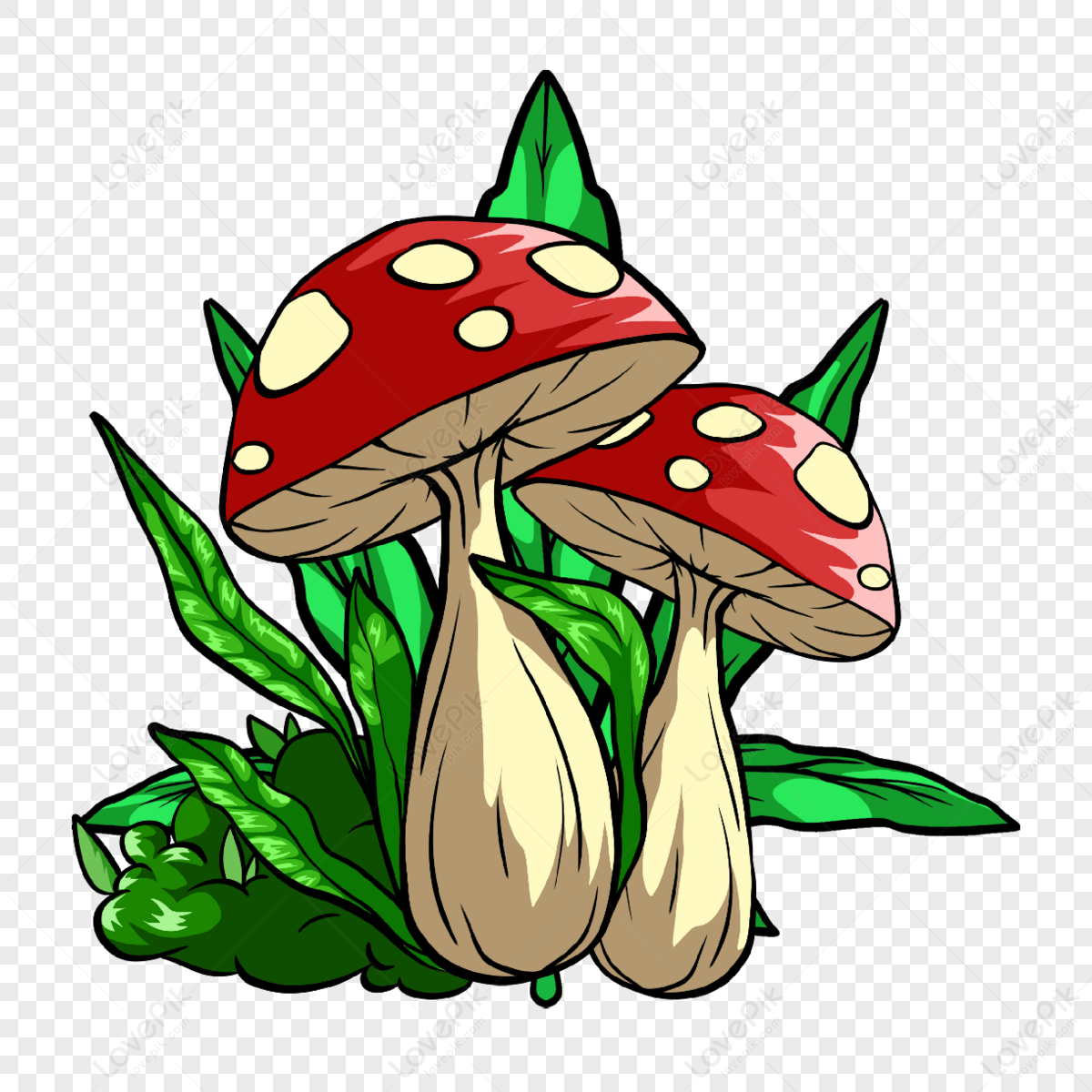 Cartoon Drawing of Magic Psychedelic Mushroom Smiling on the Moon Cute  Adorable · Creative Fabrica