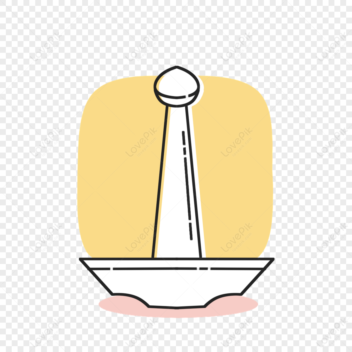 travel and destination monas icon with outline style,nationality,tradition png picture