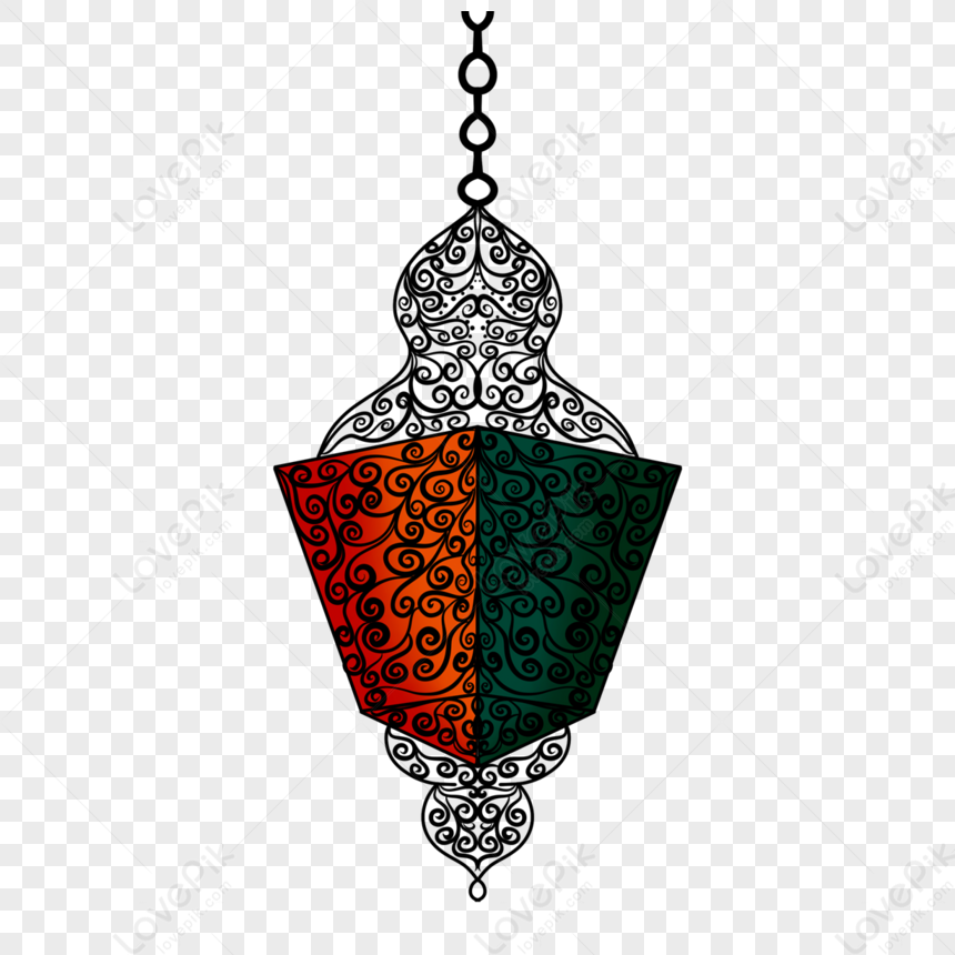 Vettore Del Pendente Dellislam Lampada Del Ramadan,decorazione