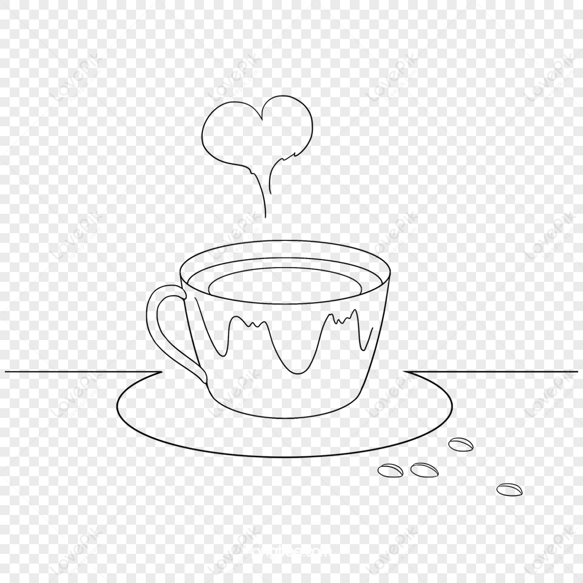 Sketch coffee cup Royalty Free Vector Image - VectorStock