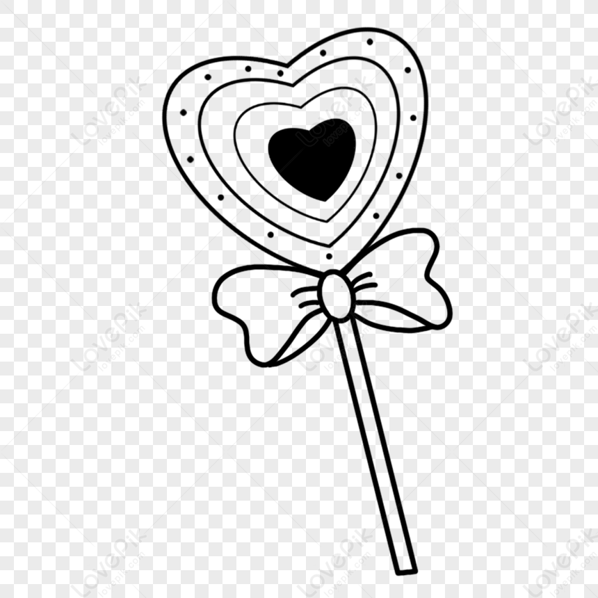 Black And White Love Graffiti Heart-shaped Lollipop,doodle,lollipop ...