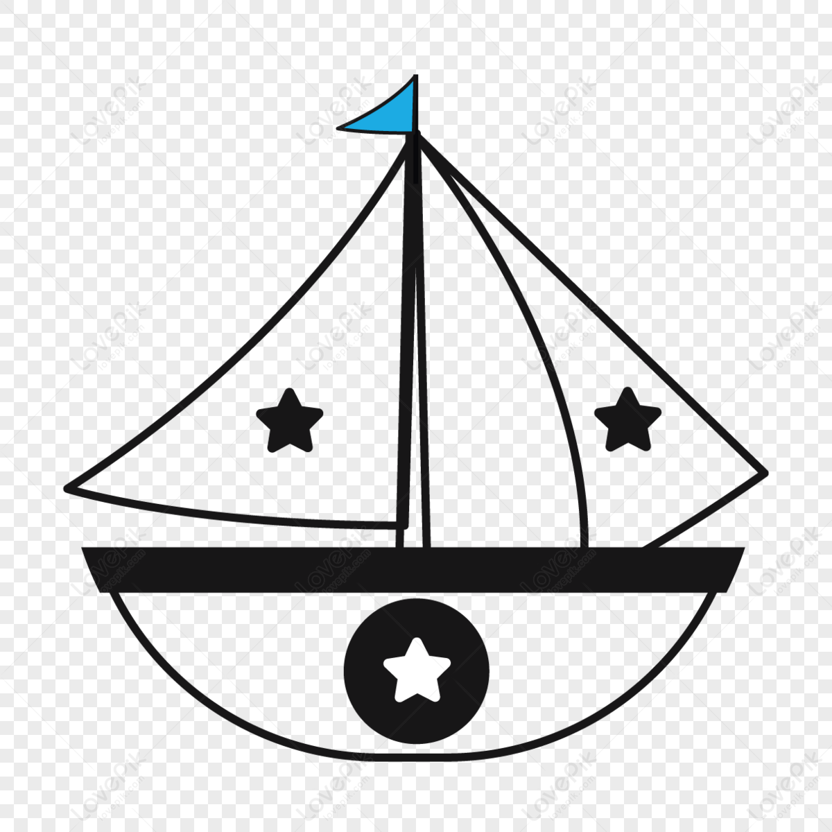 Black white simple boat line,black and white,simple and white.,boat drawing free png