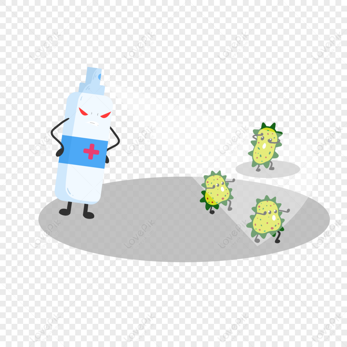 Cartoon Drug Character Bacteria,drugs,characters,pathogen PNG ...