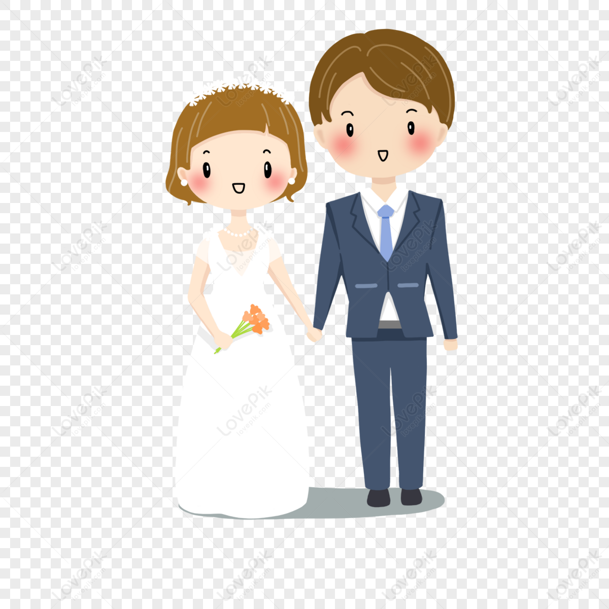 Cartoon Wedding Suit Wedding Dress,graphic,beautiful,invite PNG Image ...