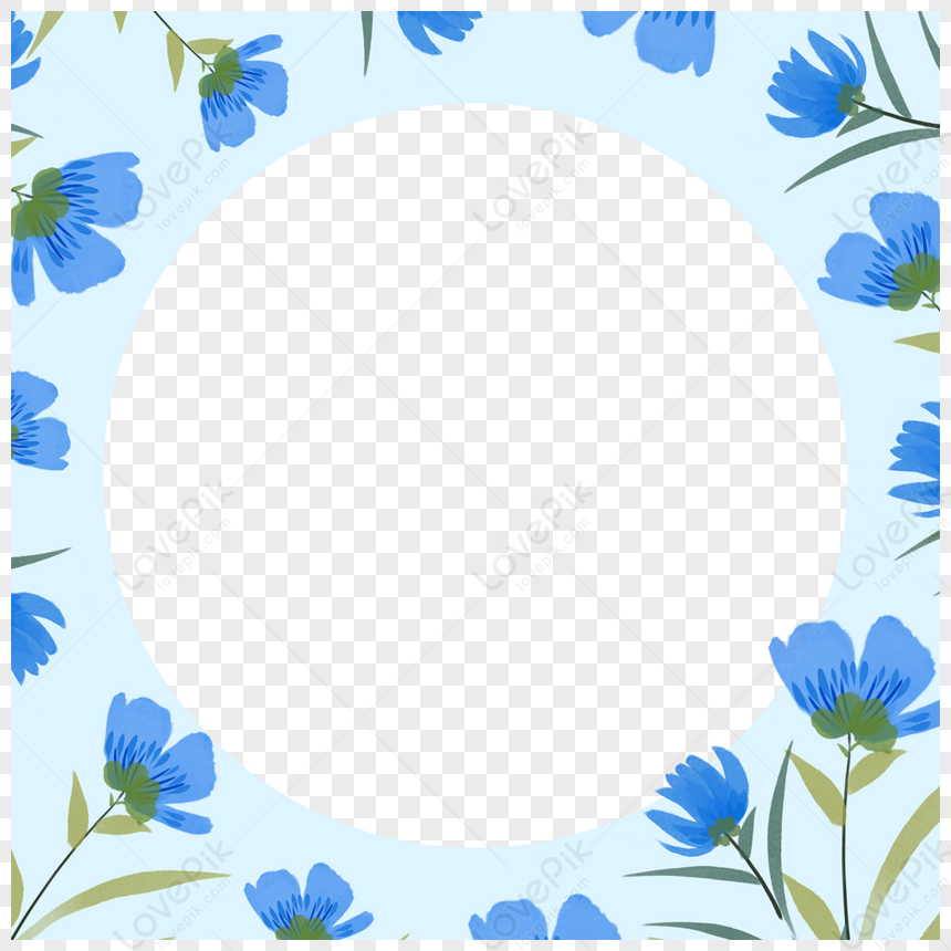 Floral Facebook Avatar Round Border,frame,flower,flowers PNG ...