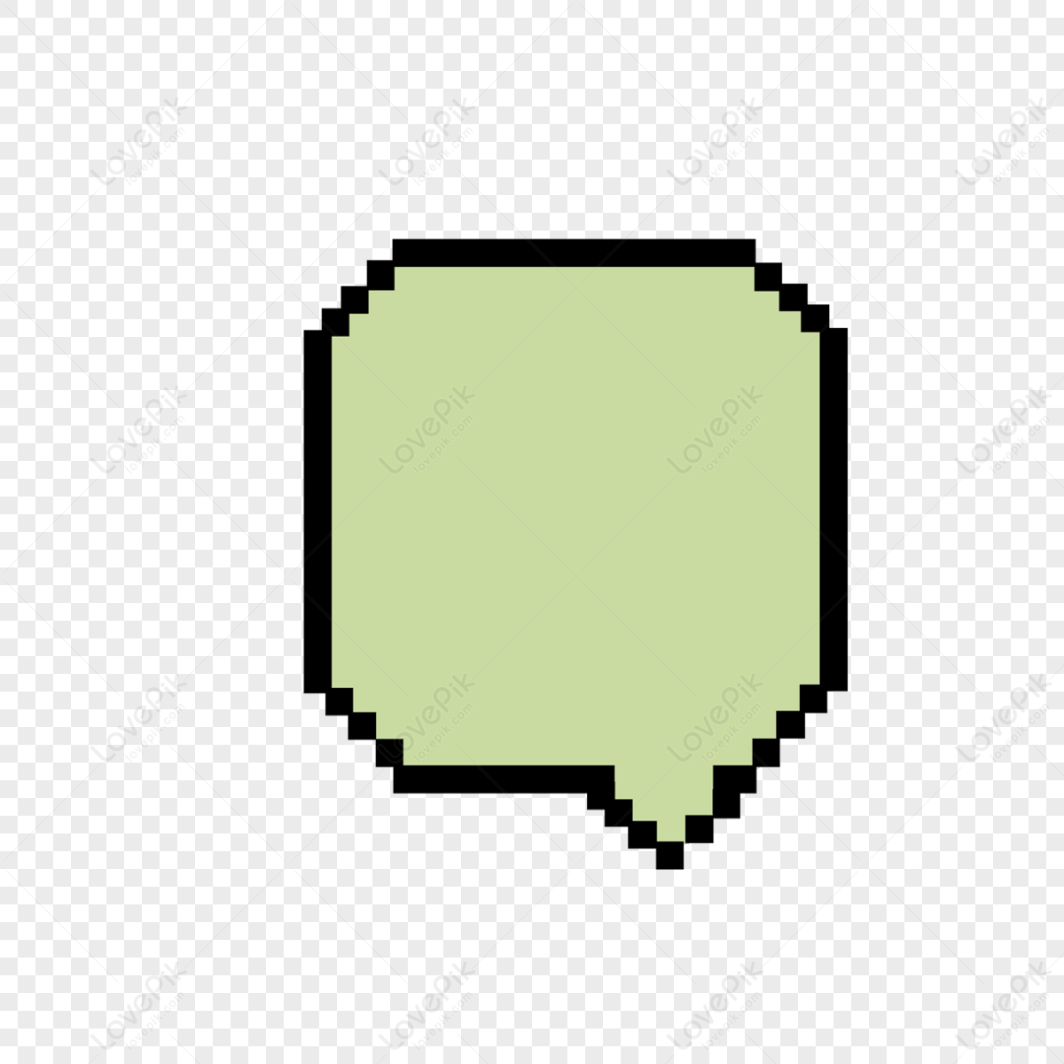 Green Black Border Pixel Art Text Box Dialog,board,draw PNG Transparent ...