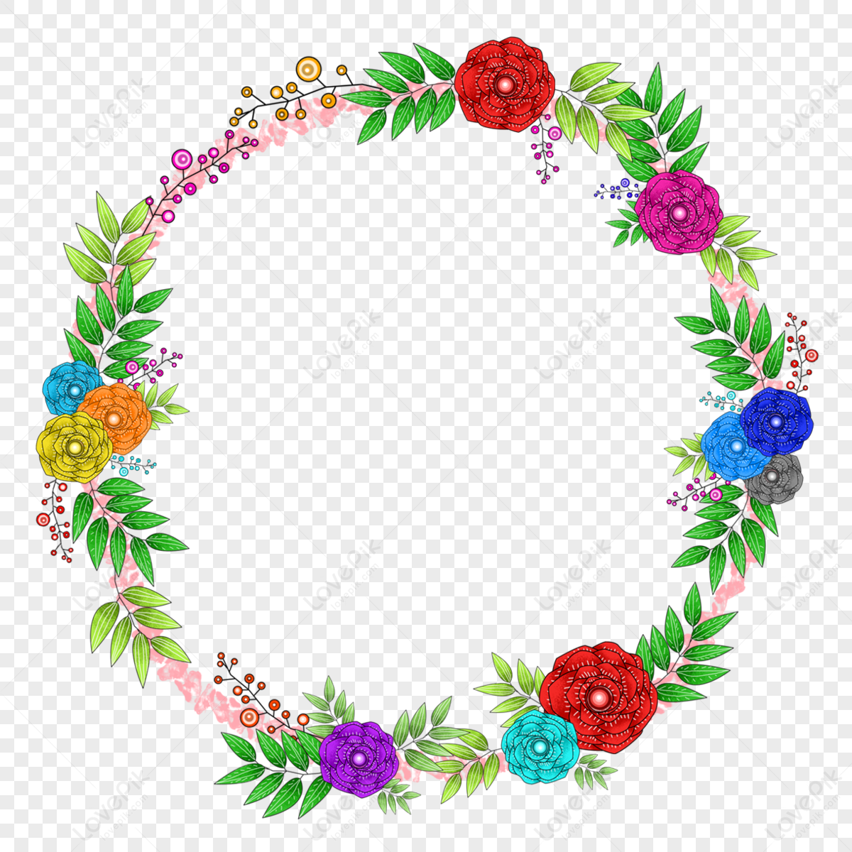 Happiness Flower Border,nature,decoration,drawing PNG Picture And ...