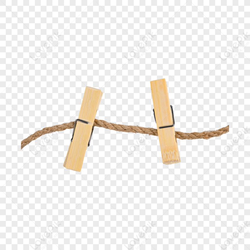 Home Wooden Clothespins,clip,rope,home Use PNG Transparent Image And