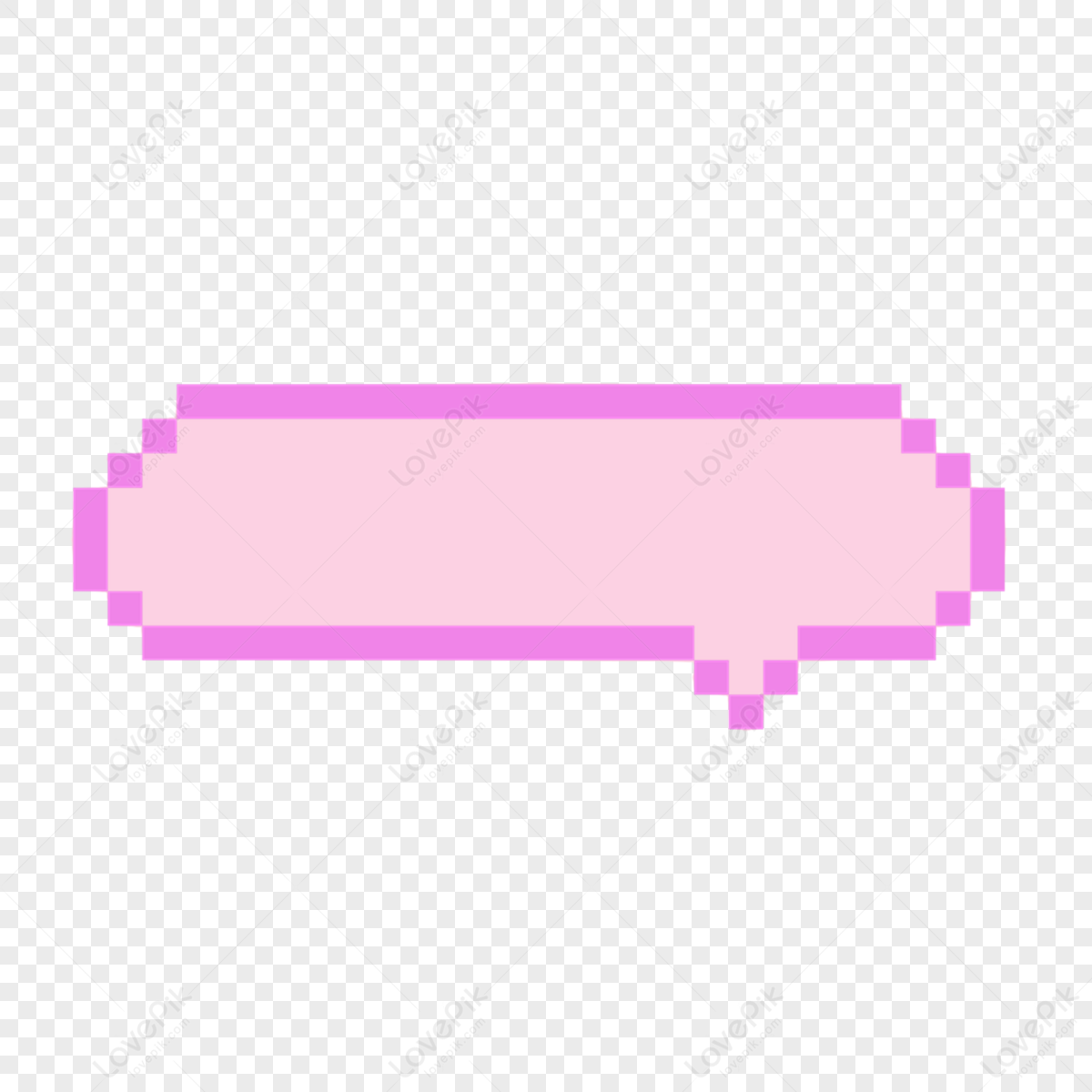 Purple Pink Pixel Art Box Dialog,text Box,strip PNG Image And Clipart ...
