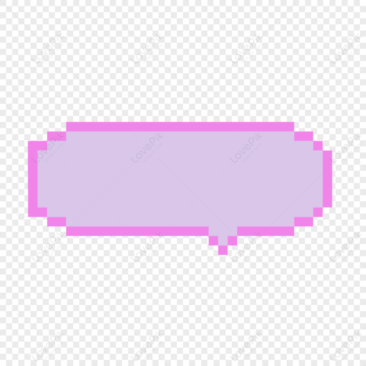 Purple Pixel Art Strip Text Box Dialog,strips,frame PNG Transparent ...