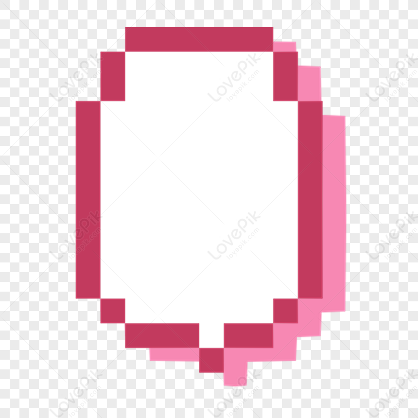 Красный белый пиксельный арт текстовое поле цветной диалог,белый  изображение_Фото номер 380332993_PSD Формат изображения_ru.lovepik.com