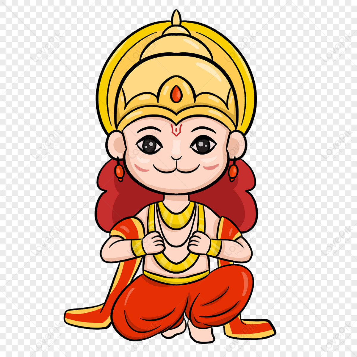 Hanuman PNG transparent image download, size: 351x450px