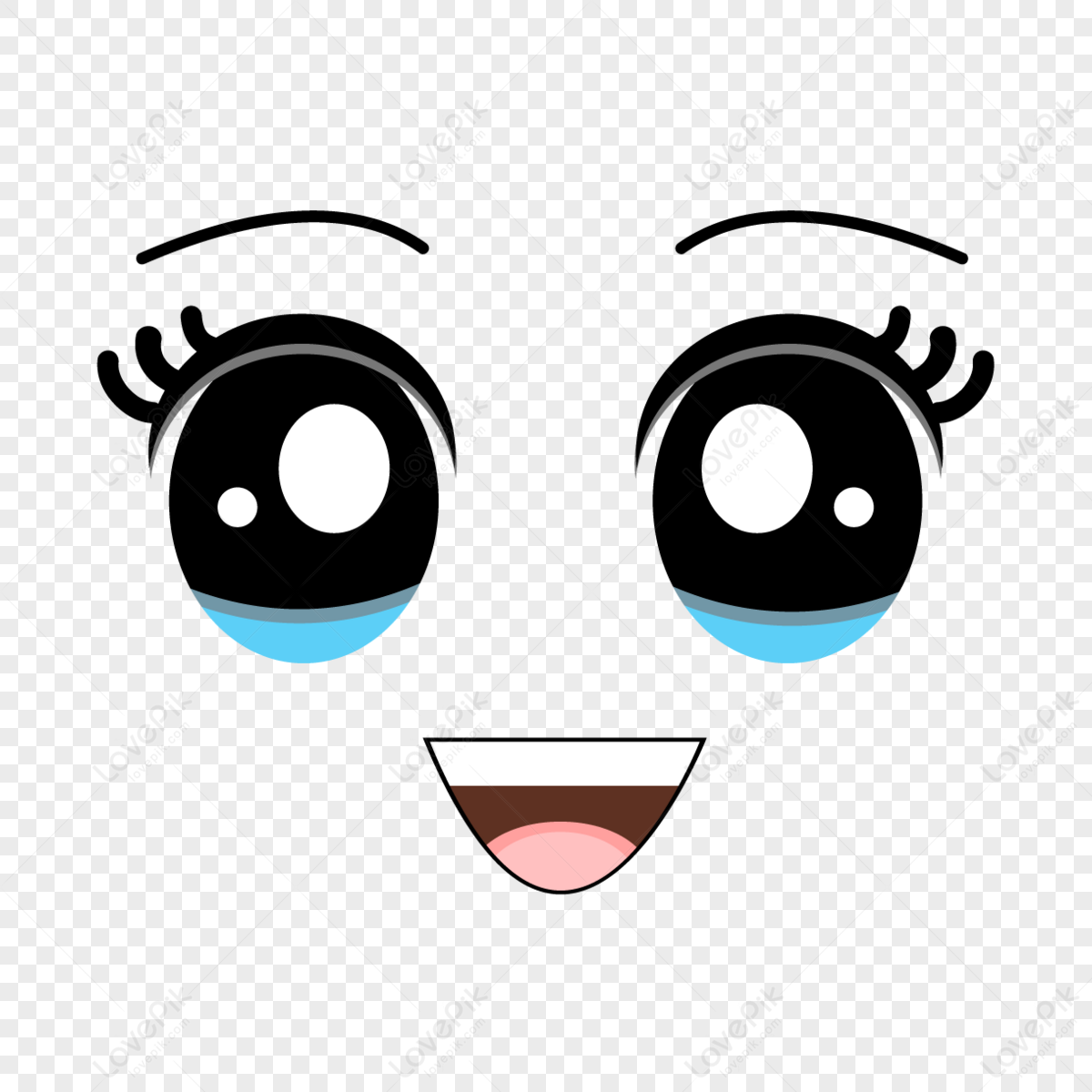 Anime Smile PNG Images With Transparent Background | Free Download On  Lovepik