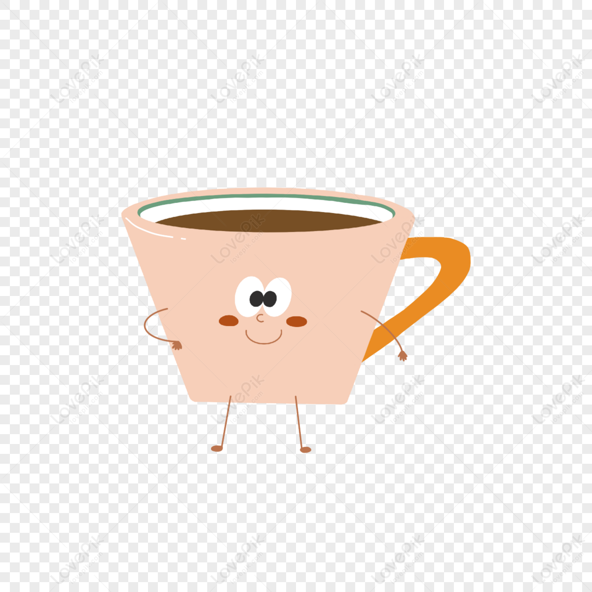 Cartoon Coffee Cup Cute Image,drink,food,cartoon Images PNG Picture And ...