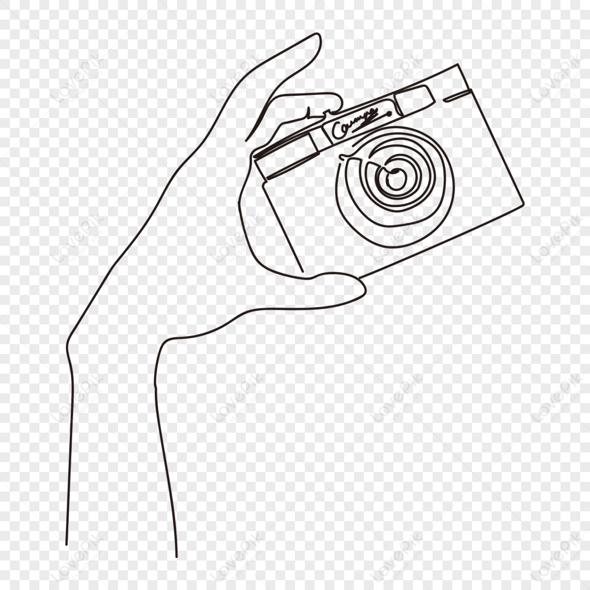 Digital Camera One Line Drawing. Illustration Gadget Technology. - Etsy