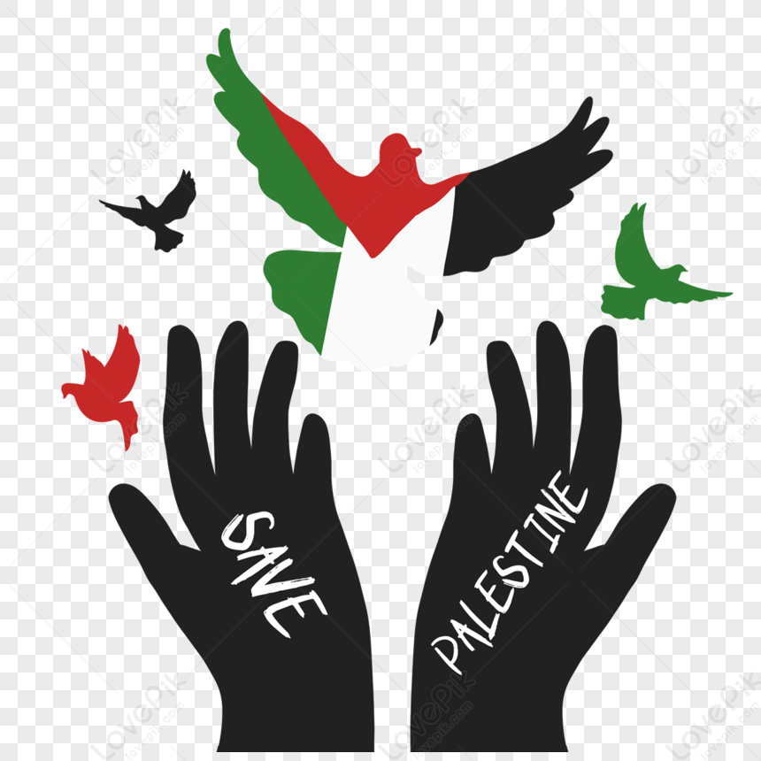 A White Dove Is Symbol Of Peace Save Palestine,silhouette,saving PNG ...