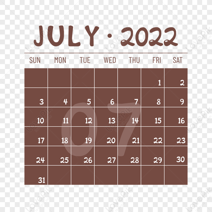 Calendrier Mensuel PNG Images