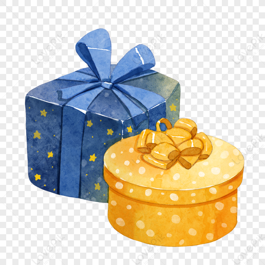 Combinazione Di Scatole Regalo Ad Acquerello,regalo Di Compleanno,regalo, scatola PSD Immagine Gratis, Grafica download su Lovepik