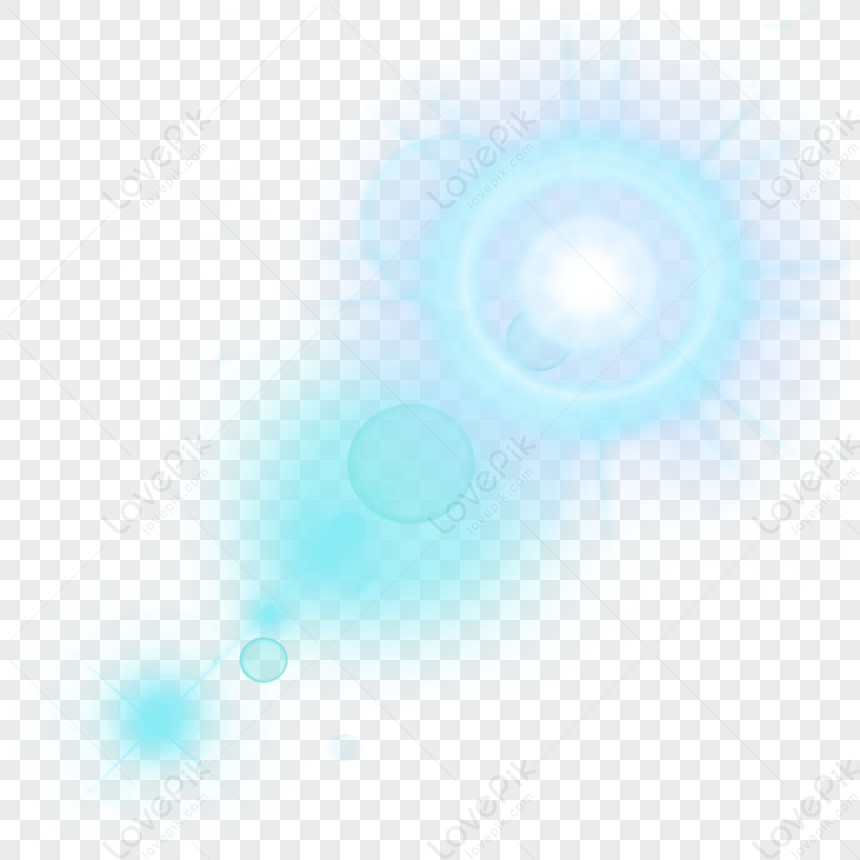 effet de lumière bleue png