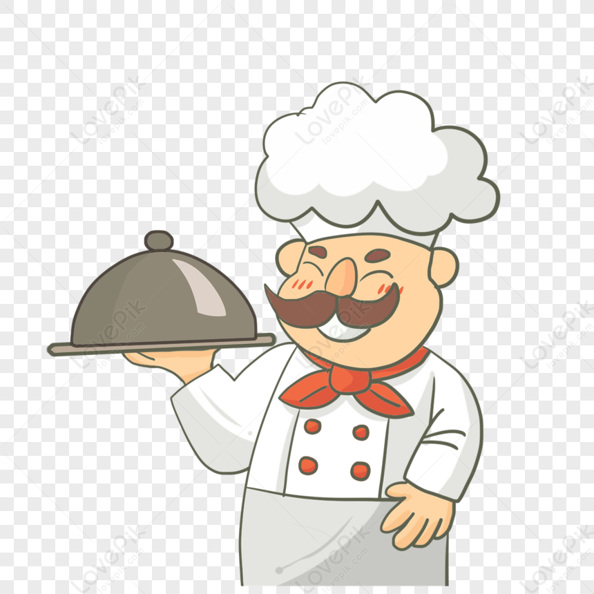 Chef Hand Serving Plate Cooking Cartoon,nice,drawn PNG Picture And ...