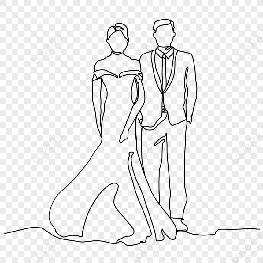 Bride Groom Drawing Vector Images (over 5,200)