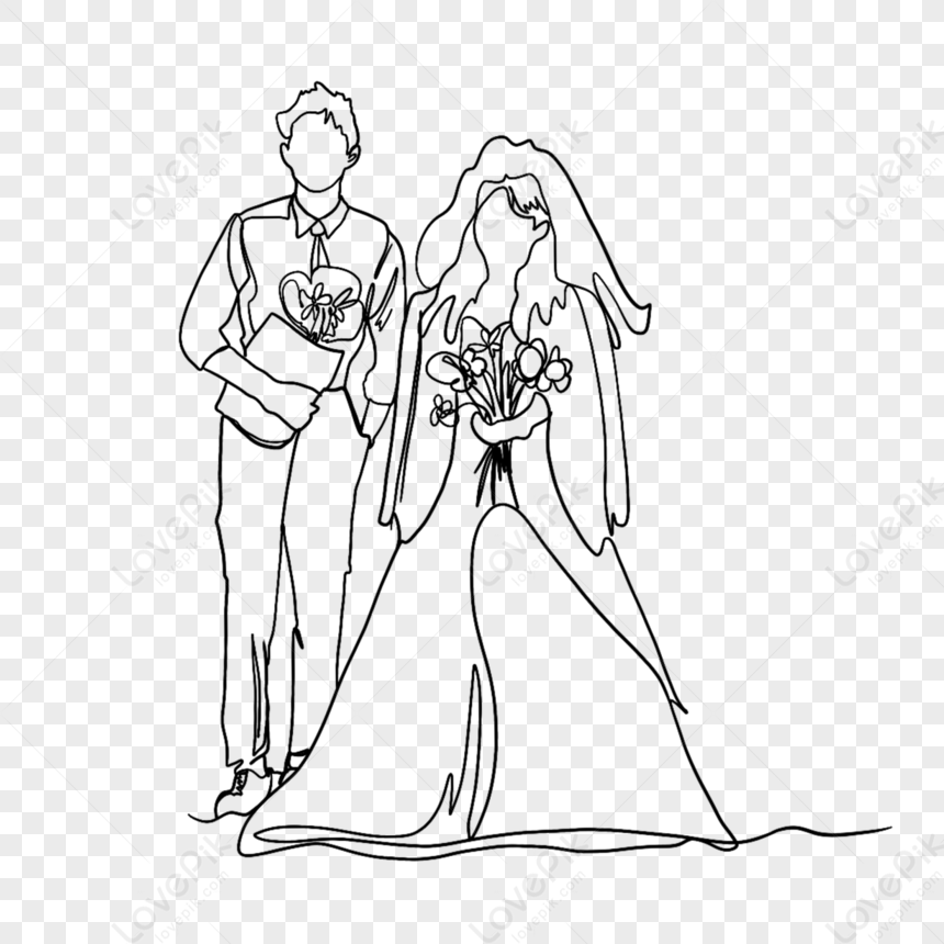Couple wedding Dress | How to draw Indian Beautiful bride | swathi art  studio - YouTube