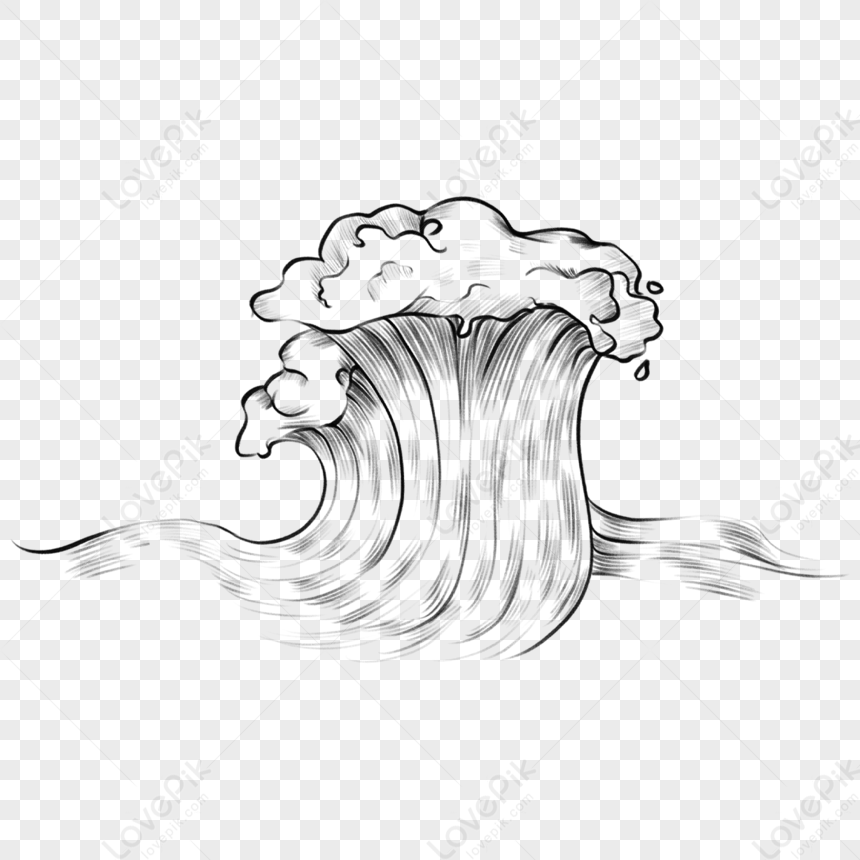 Share 199+ sketch of tsunami best