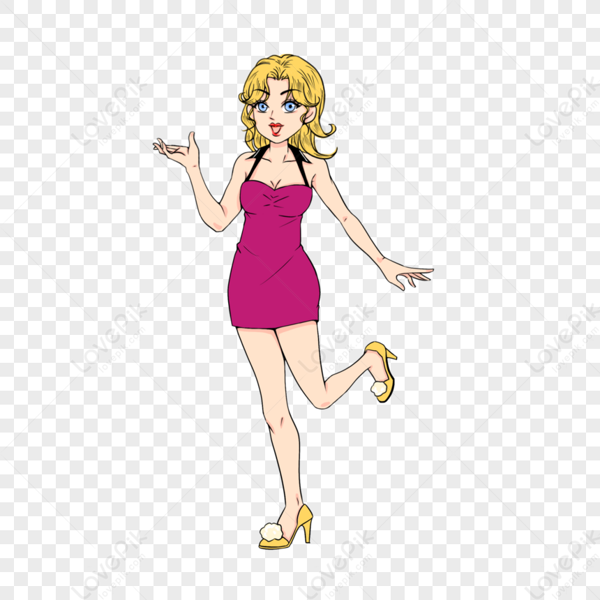 Blonde Sexy Cartoon Characters,face,posing,look PNG Hd Transparent Image  And Clipart Image For Free Download - Lovepik