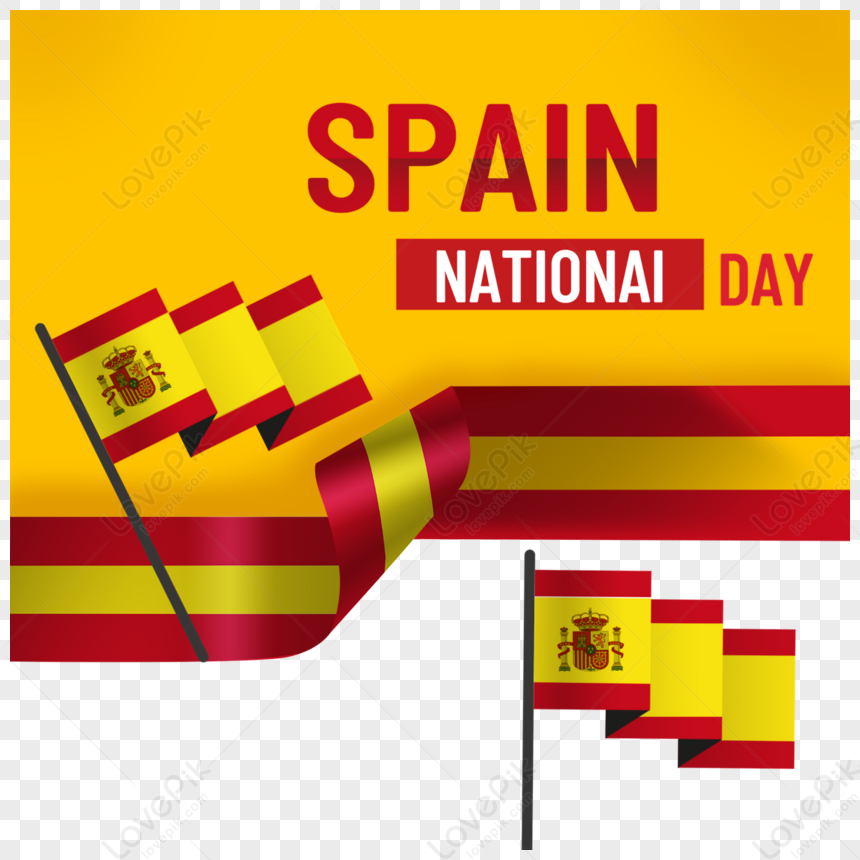 main de dessin animé tenant le drapeau espagnol. drapeau de l