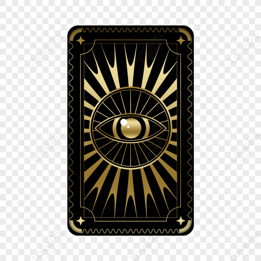 Cartas Del Tarot Adivinación Ojos Misteriosos,gótico,florido PNG ...