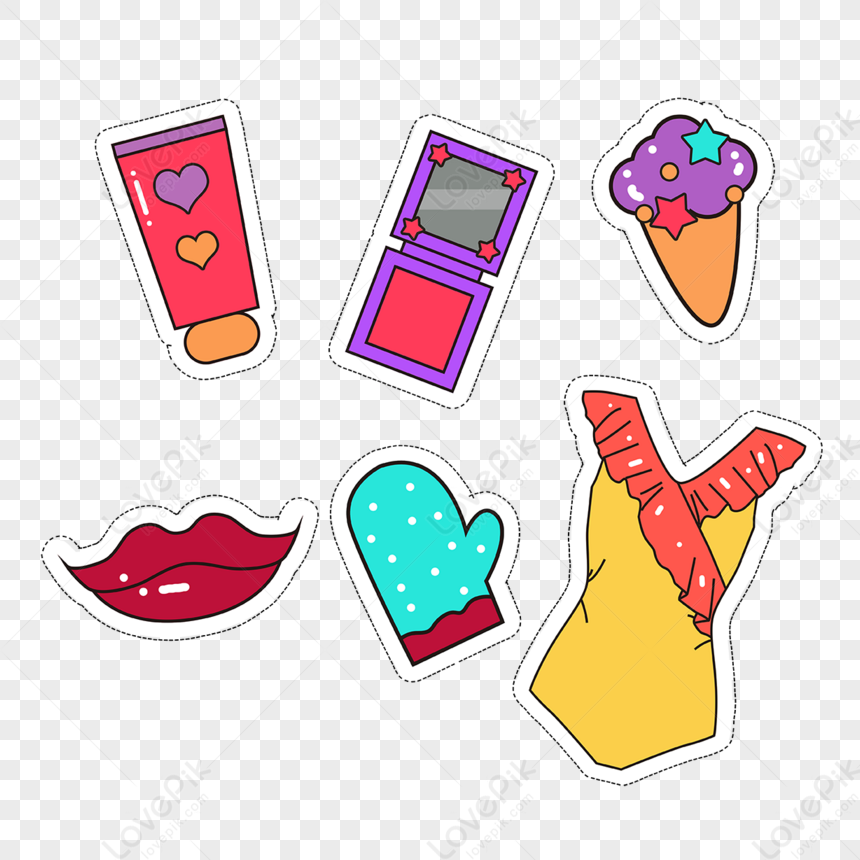 80s Retro Modern Sticker Collection,anni 80,adesivi Retrò,adesivo Moderno  PSD Immagine Gratis, Grafica download su Lovepik